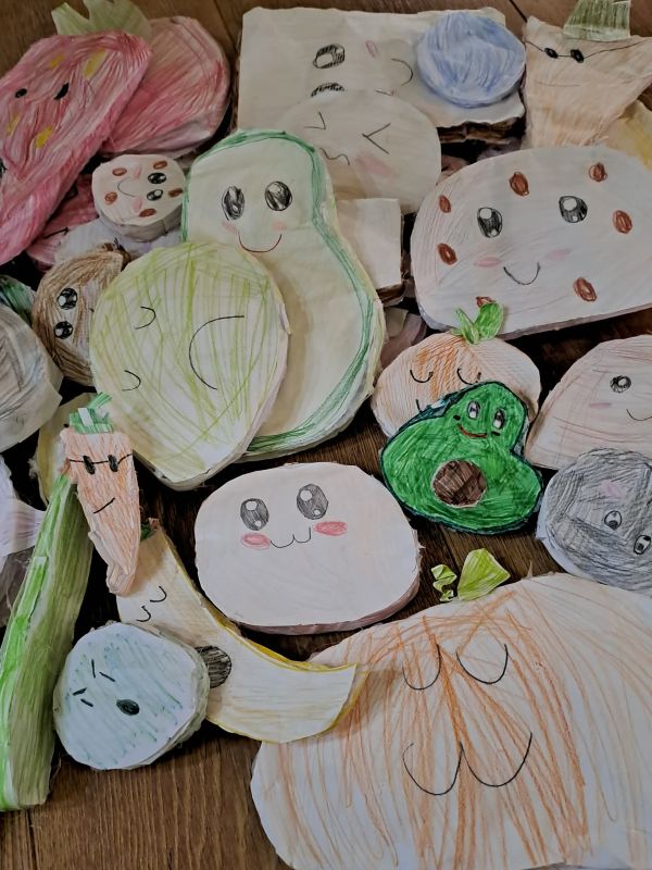 Vlastnoručne vyrobené squishy v podobe ovocia a zeleniny
